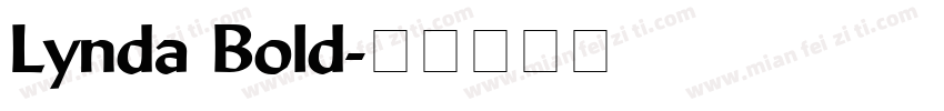 Lynda Bold字体转换